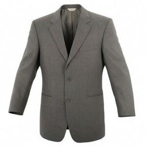 Joseph Feiss Mens 42L Blazer Jacket‎ Charcoal Gray 100% Wool International Trio